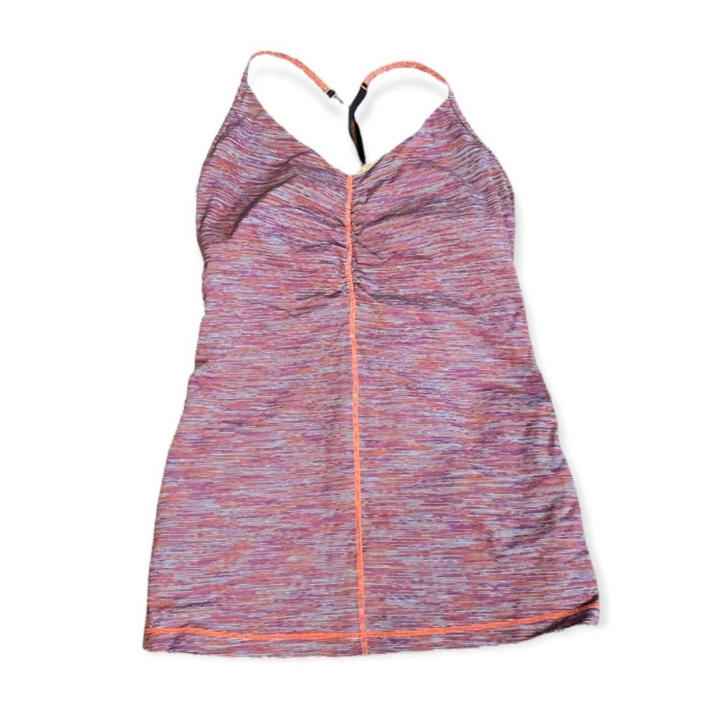 Lululemon athletica yoga adjustable spaghetti strap workout tank top size 10